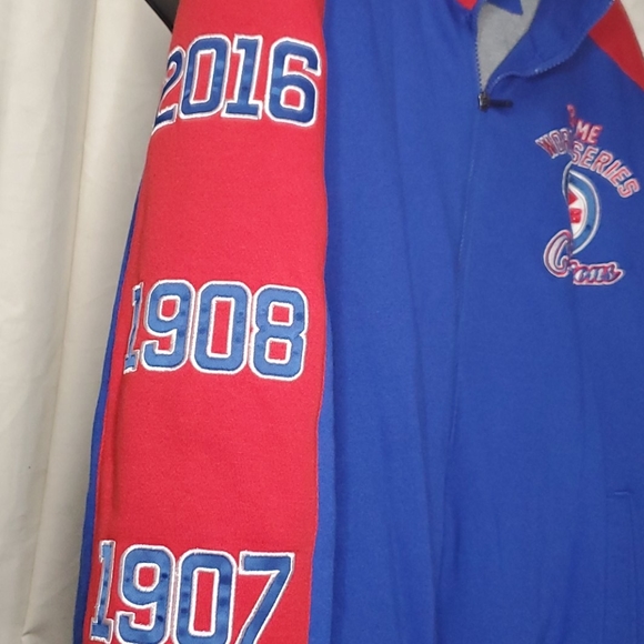 Chicago Cubs 3 time world series champion red, white and blue  jacket. - Picture 3 of 6